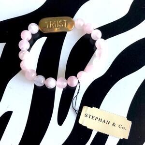 3 for $30 Stephan & Co. Rose Quartz Bracelet